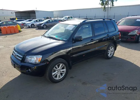 2006 Toyota Highlander Hybrid Limited V6 z USA, uszkodzony, nr VIN JTEEW21A760021424